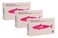 Maria Organic Portugal Mackerel Fillets in Organic EVOO with Piri-Piri- 3 Pack