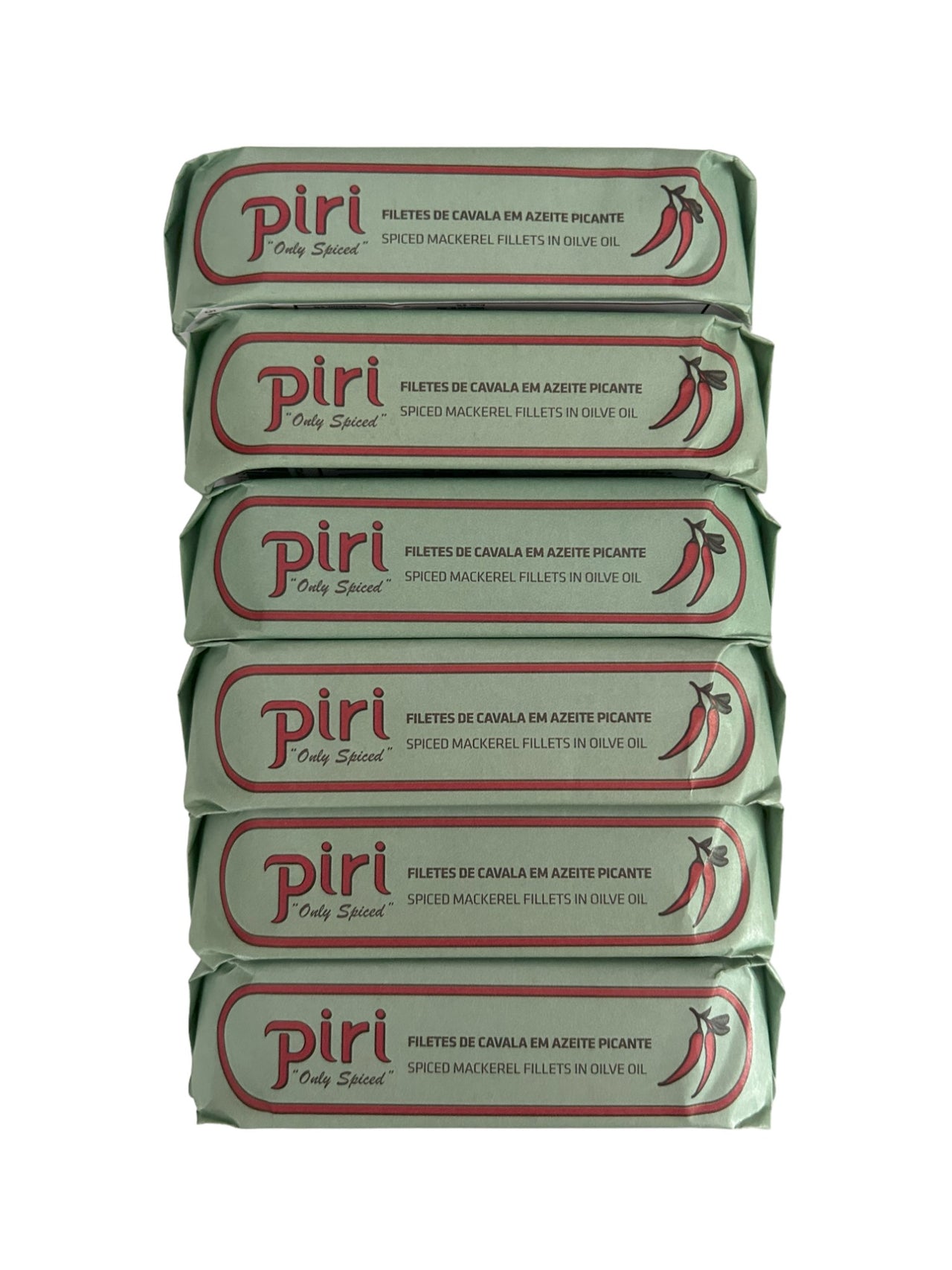 Piri "Only Spiced" Spiced Mackerel Fillets Portuguese Style in Olive Oil - 6 Pack