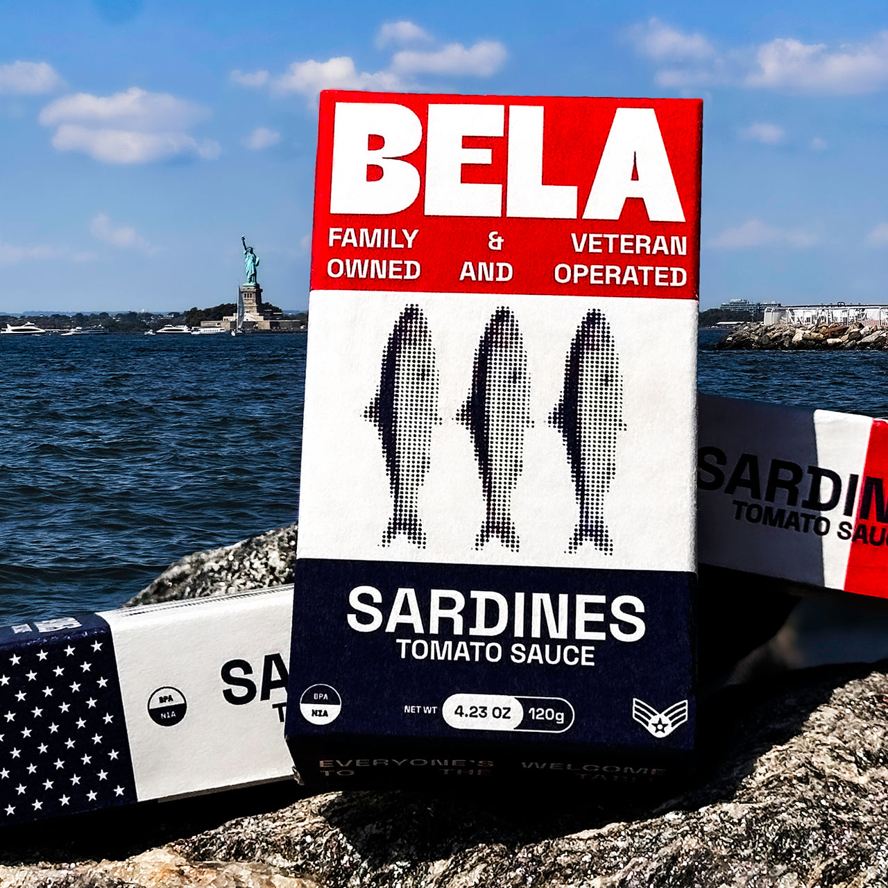 SPECIAL BELA: VETERANS DAY LIMITED EDITION SARDINES IN TOMATO - 3 Pack