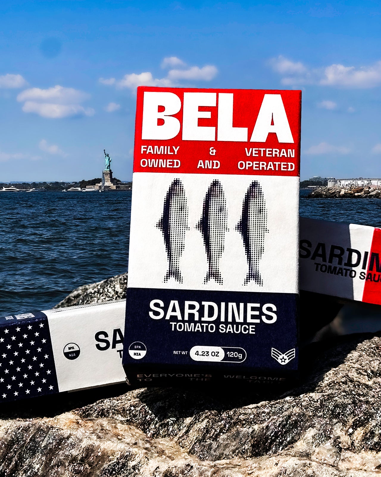 SPECIAL BELA: VETERANS DAY LIMITED EDITION SARDINES IN TOMATO - 3 Pack