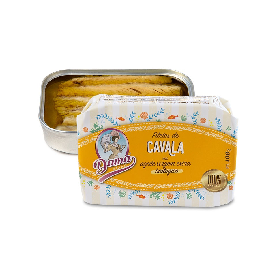 Dama Brand Mackerel Fillets in Organic EVOO - 3 Pack