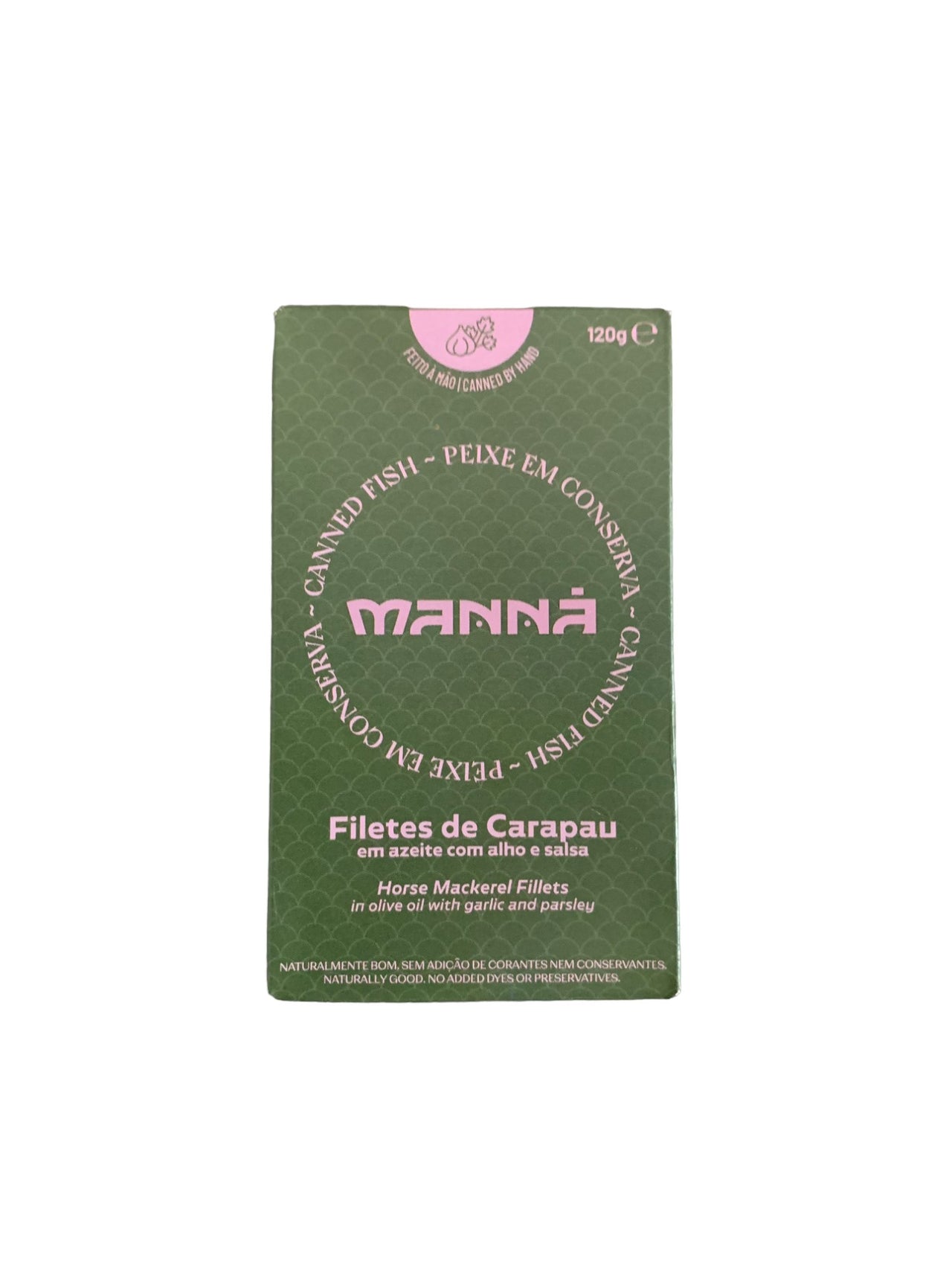 Manná Horse Mackerel Fillets in Olive Oil with Garlic and Parsley - 6 Pack - TinCanFish
