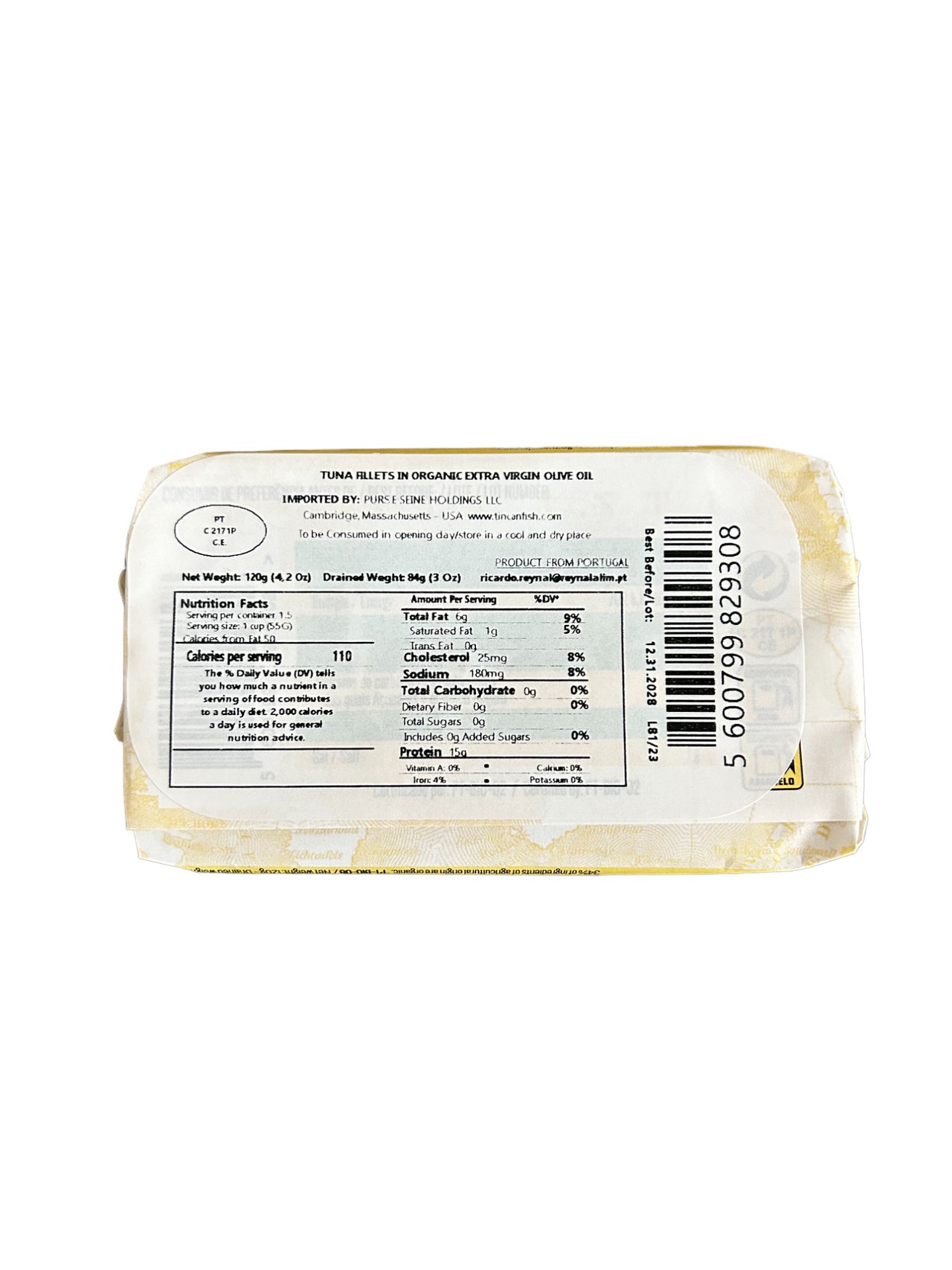 Mar Brand Tuna Fillets in Organic EVOO - 6 Pack
