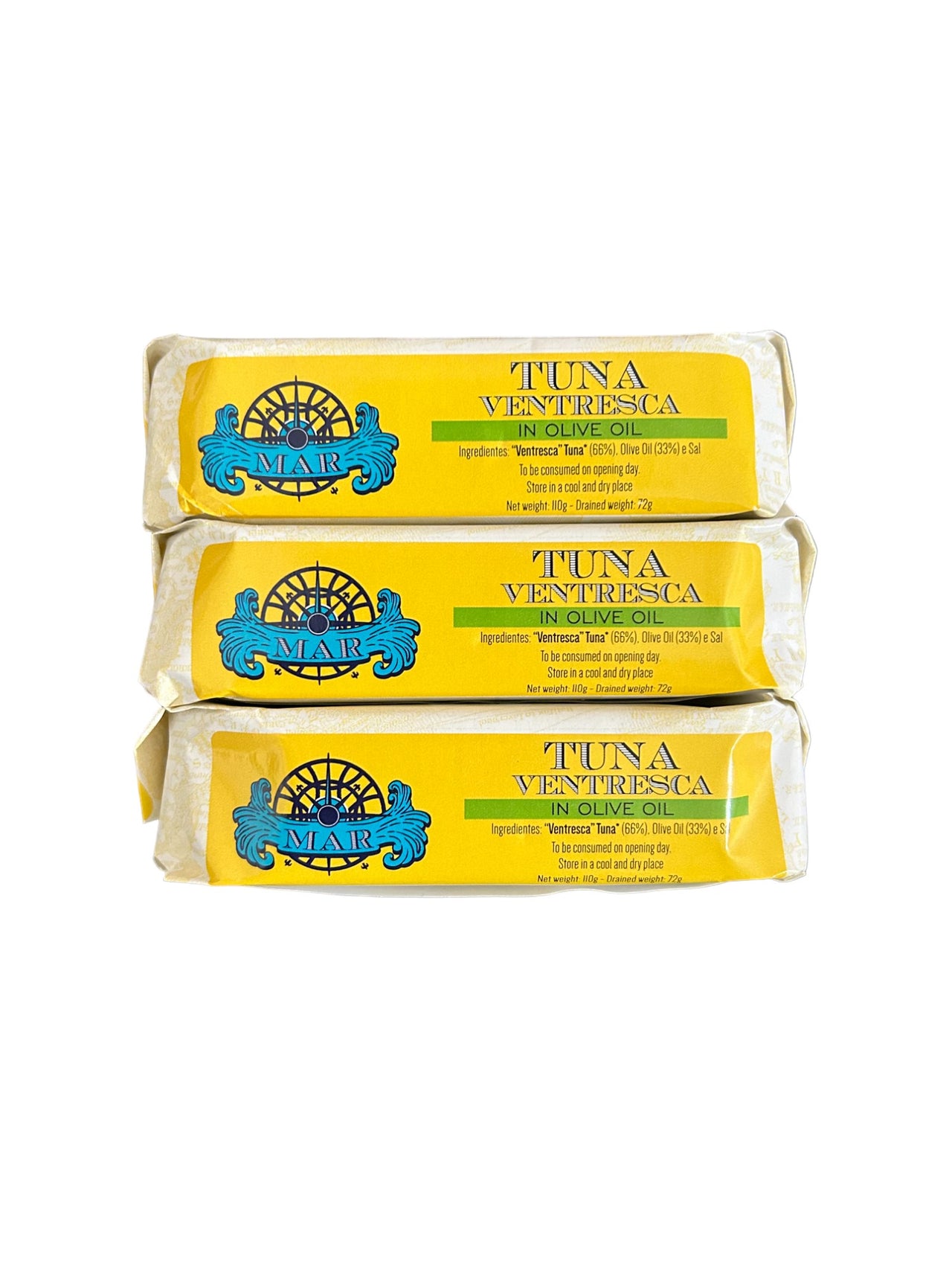 MAR Brand Tuna Ventresca (Tuna Belly) in Olive Oil - 3 Pack