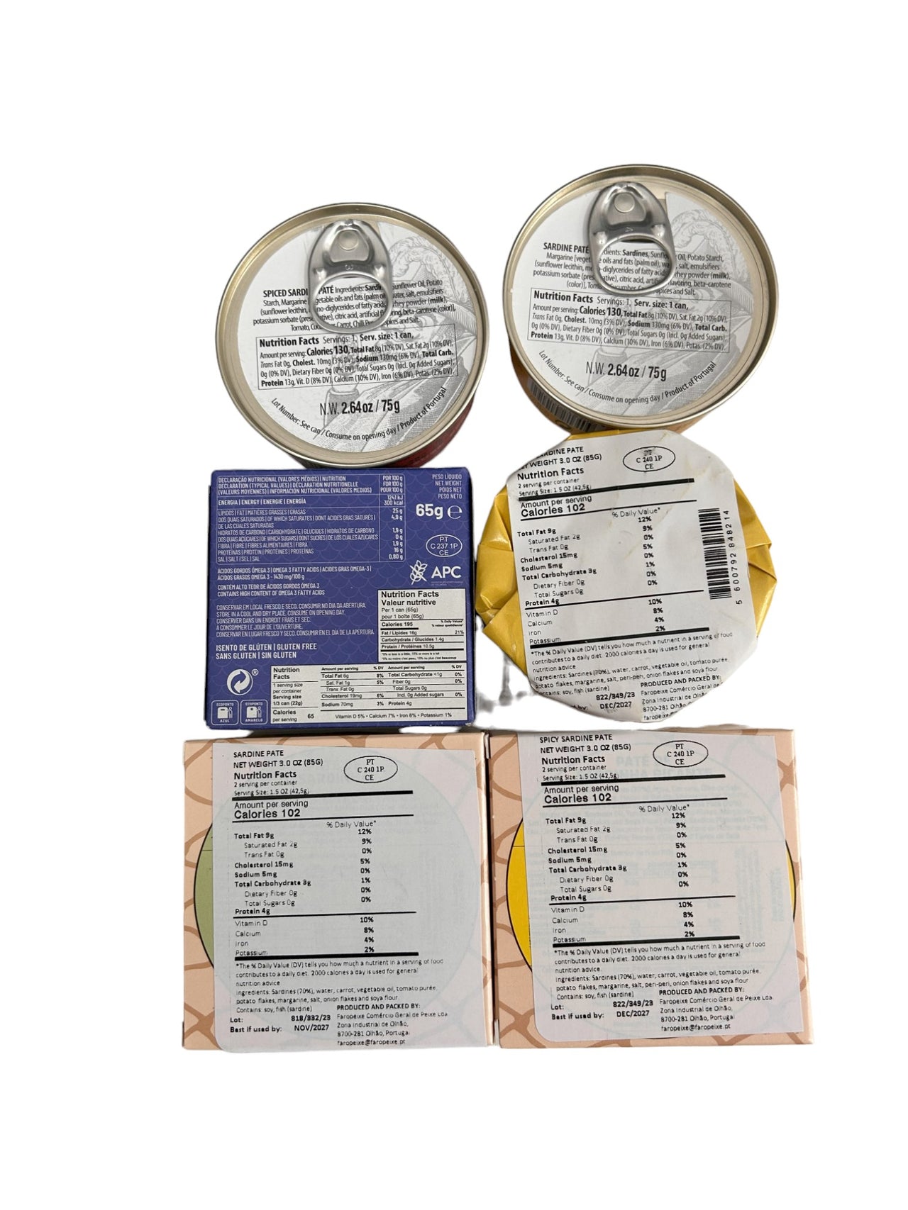 Pate variety pack nutrition facts