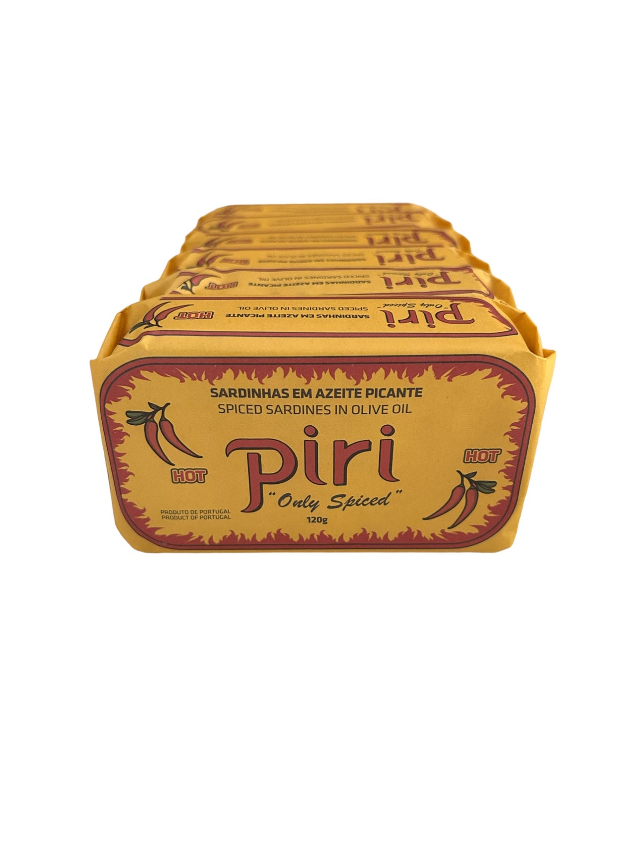 Piri "Only Spiced" HOT Spiced Sardines in Olive Oil - 6 Pack