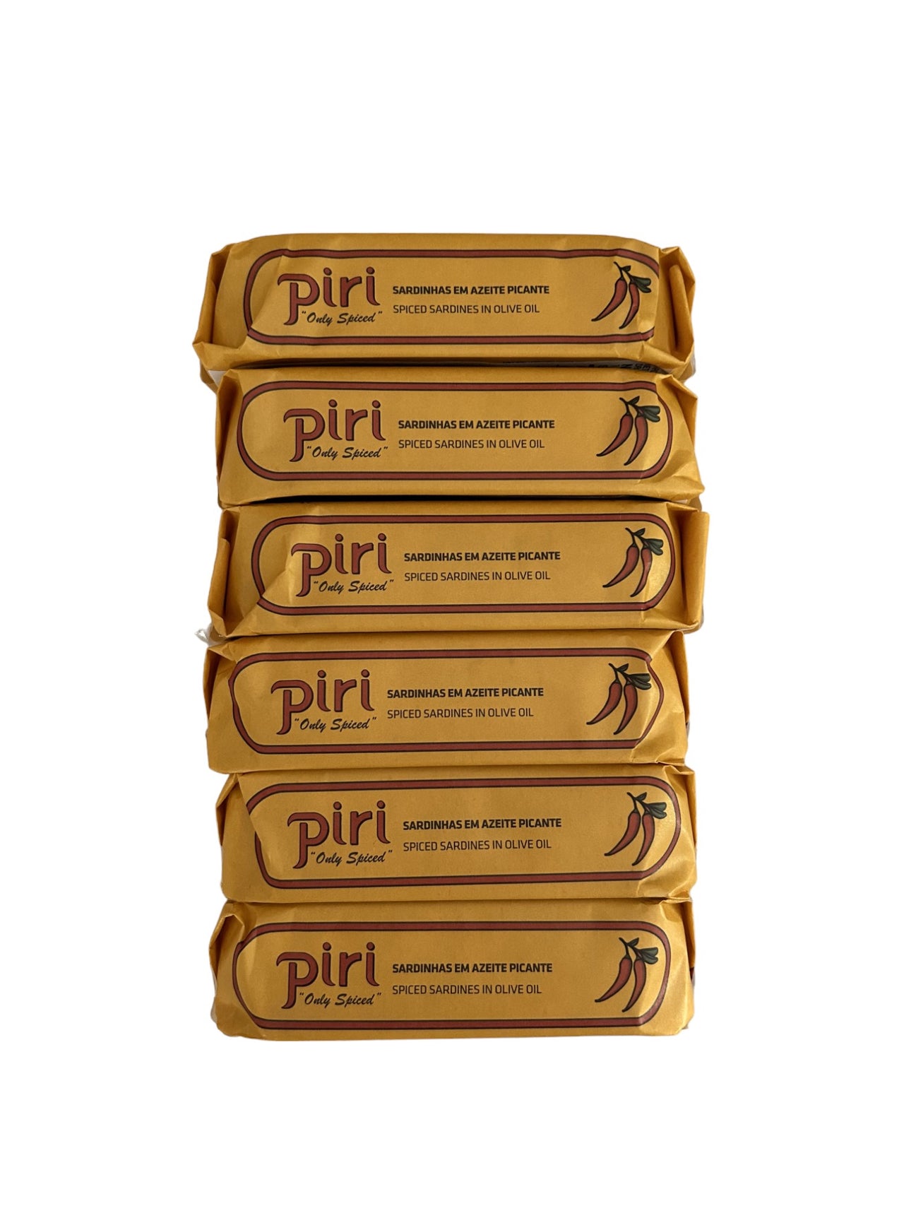 Piri "Only Spiced" HOT Spiced Sardines in Olive Oil - 6 Pack