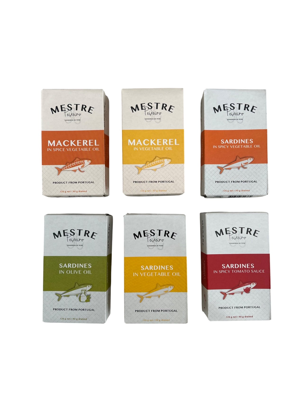 Mestre Sardines and Mackerel Variety Pack - 6 Pack