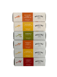 Mestre Sardines and Mackerel Variety Pack - 6 Pack