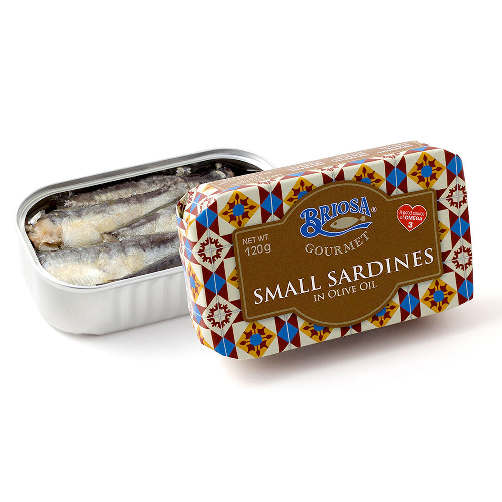 Briosa Gourmet Small Sardines in Olive Oil - 12 pack - TinCanFish