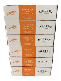 Thumbnail for Mestre Mackerel in Spicy Vegetable Oil - 6 Pack - TinCanFish