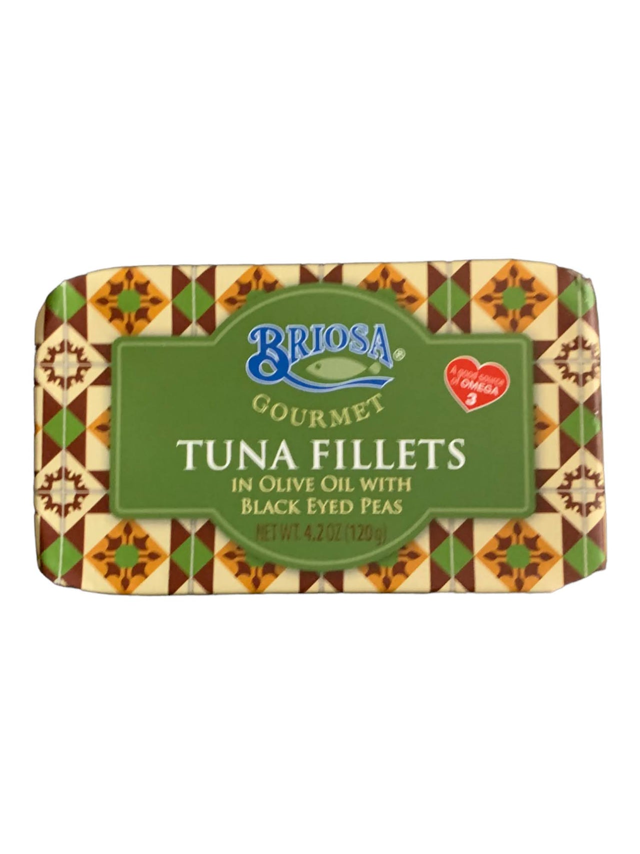 Briosa Gourmet Tuna Fillets in Olive Oil with Black Eyed Peas - 3 Pack