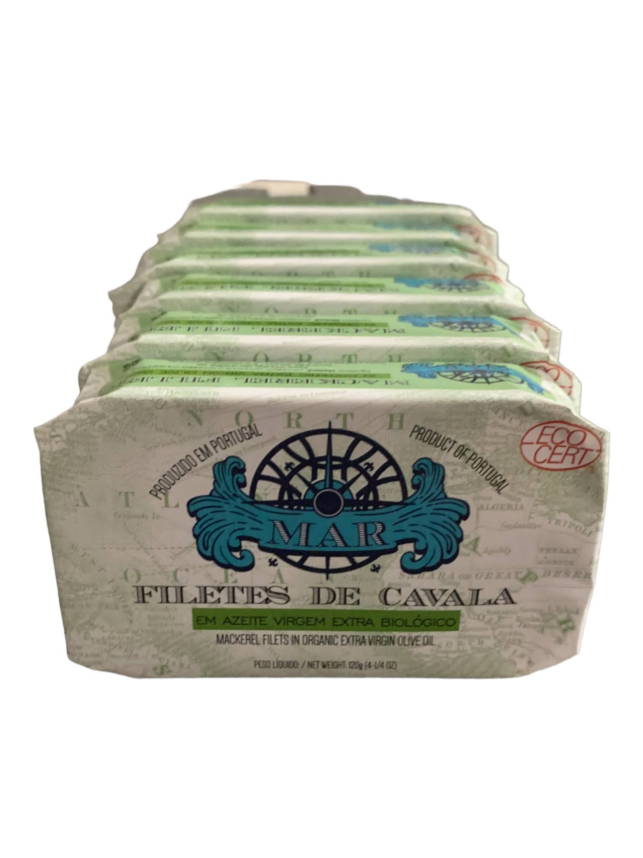 MAR Brand Mackerel Fillets in Organic EVOO - 6 Pack - TinCanFish
