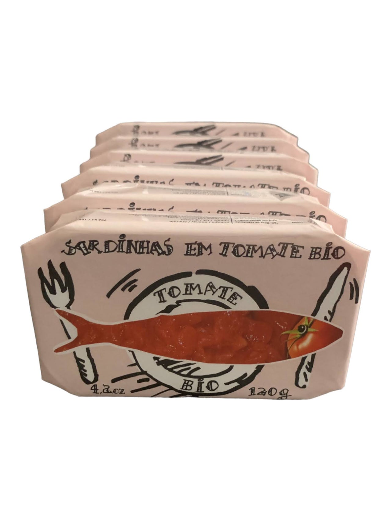 Cantara Creative Sardines in Organic Tomato Sauce - 6 Pack - TinCanFish