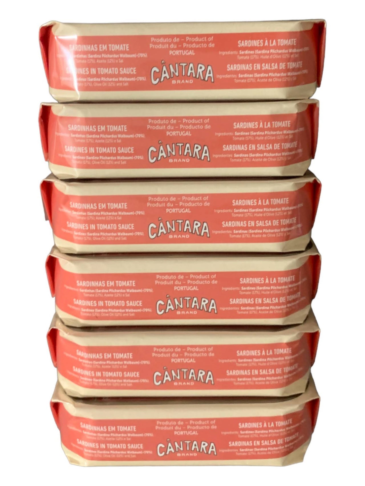 Cantara Brand Sardines in Tomato Sauce - 6 Pack - TinCanFish