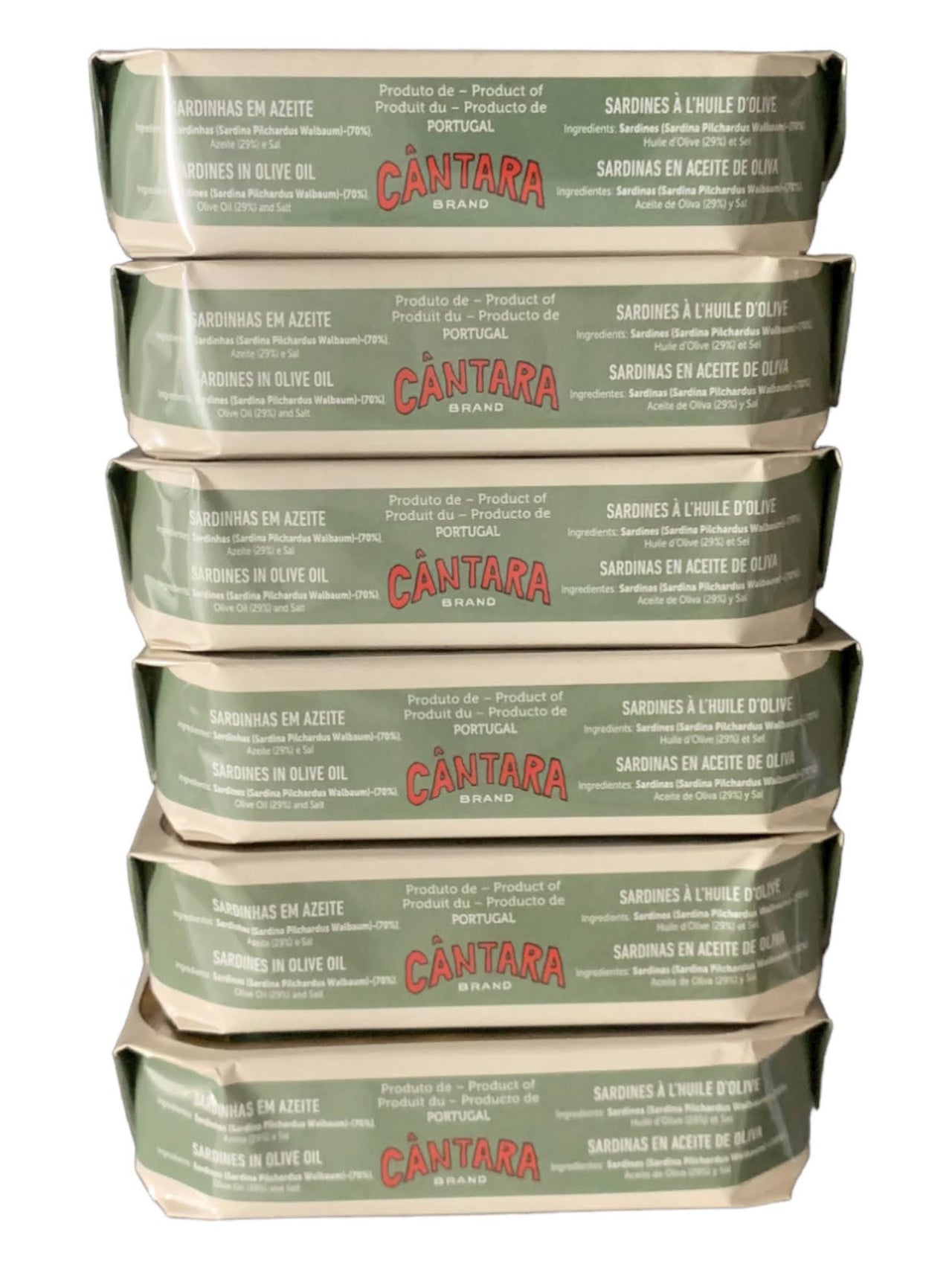 Cantara Brand Sardines in Olive Oil - 6 Pack - TinCanFish
