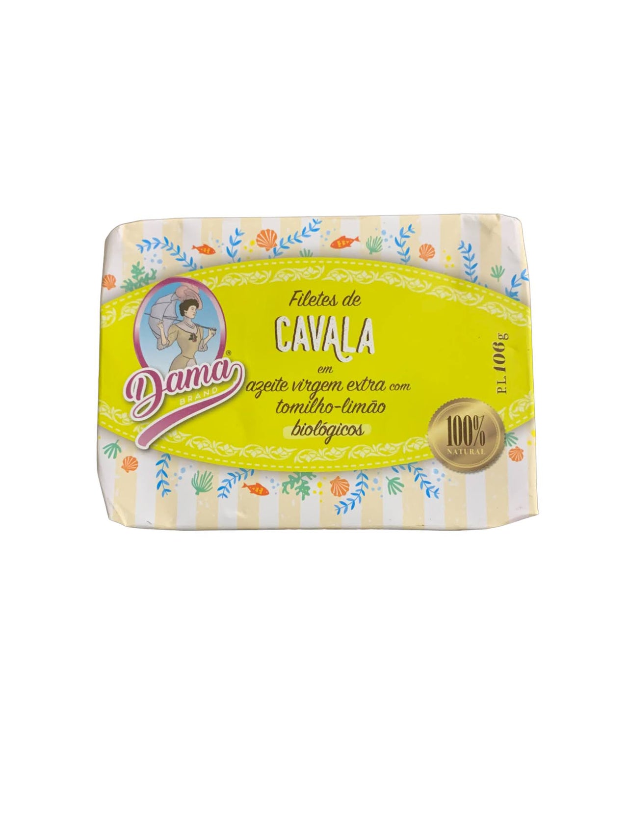 Dama Brand Mackerel Fillets in Organic EVOO w/ Citrus Thyme - 3 Pack - TinCanFish