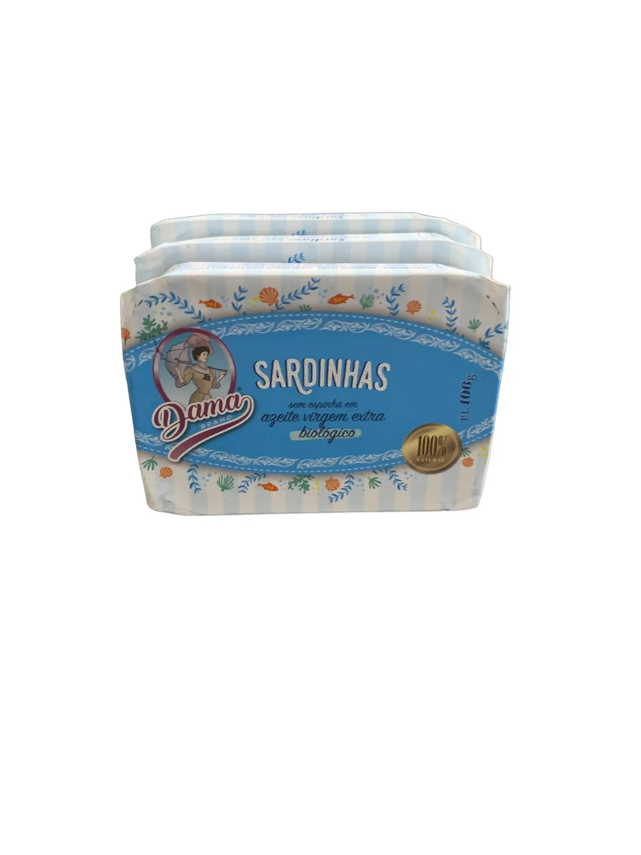 Dama Brand Boneless Sardines in EVOO - 3 Pack - TinCanFish