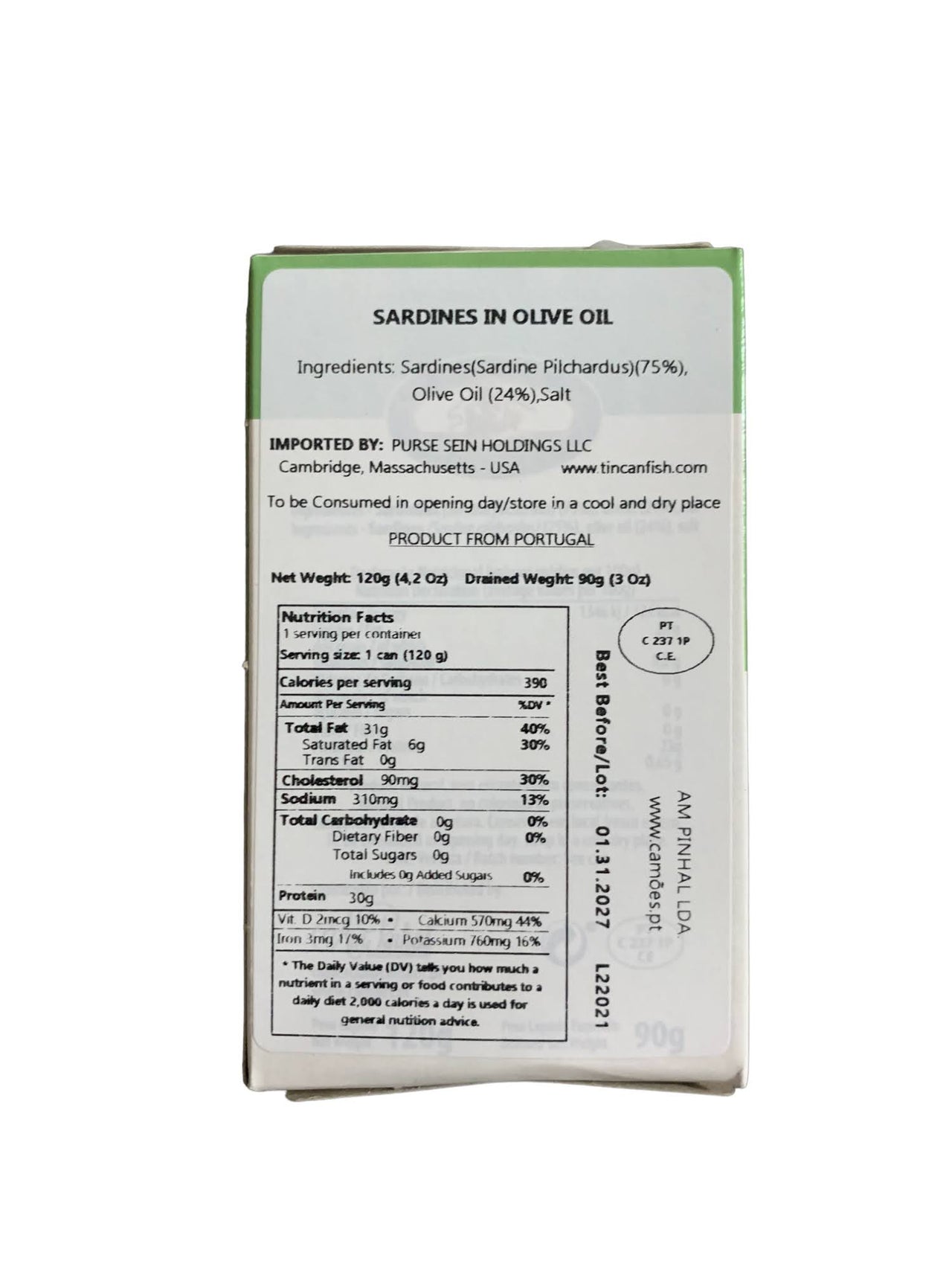 Camões Sardines in Olive Oil - 6 Pack